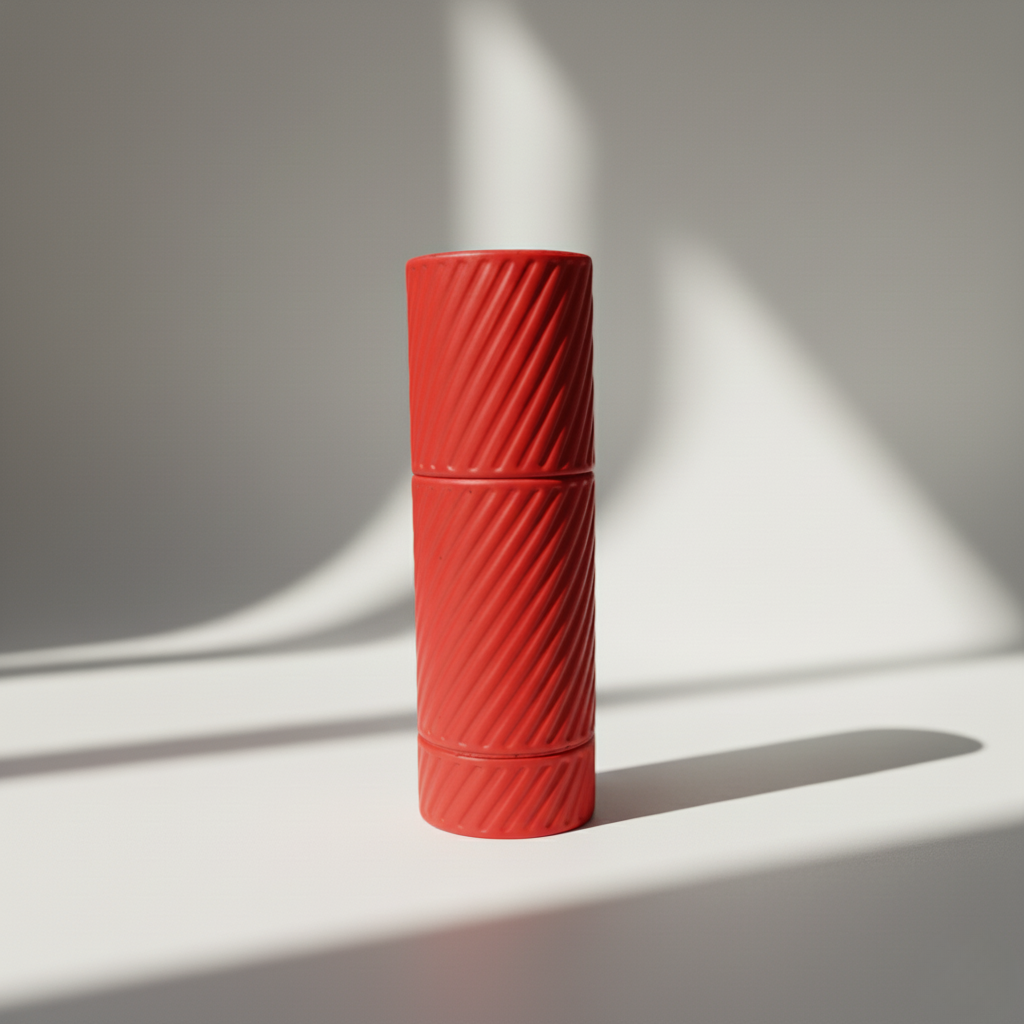 3-in-1 Printed Air Travel Container – Holds 3 Joints, Lighter & Stash - RED